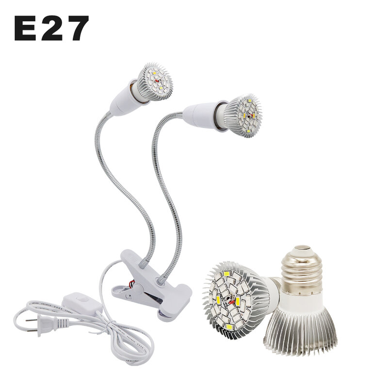 220V E27 LED Groei Lamp 18LEDs 28LEDs Volledige Spectrum Fitolampy Phyto Lamp Voor Indoor Garden Plant bloem Hydrocultuur Groeien