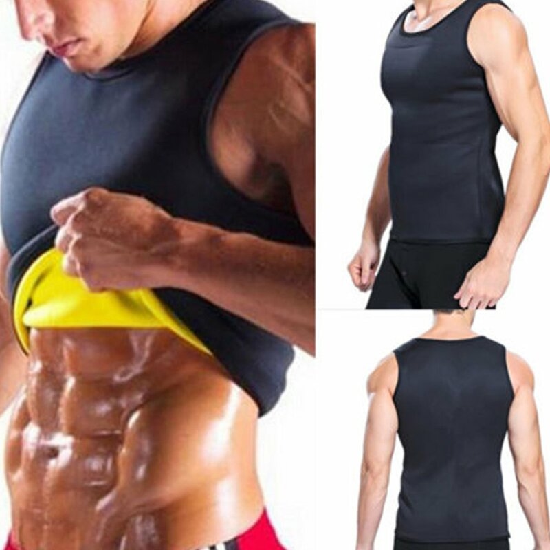 Sleeveless Slimming Belt Belly Men Slimming Vest Body Shaper Abdomen Fat Burning Shaperwear Waist Sweat Corset Weight Loss