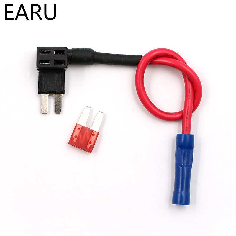 12V Zekering Houder Add-a-circuit TAP Adapter Micro Mini Standaard Ford ATM APM Blade Auto Zekering met 10A Blade Auto Zekering met houder