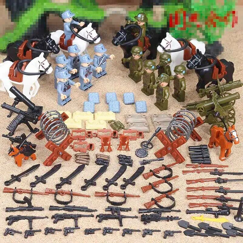 Compatible legoed militaire ww2 soldat SWAT armée Forces spéciales équipe soldats armes blocs de construction enfants jouets enfant briques
