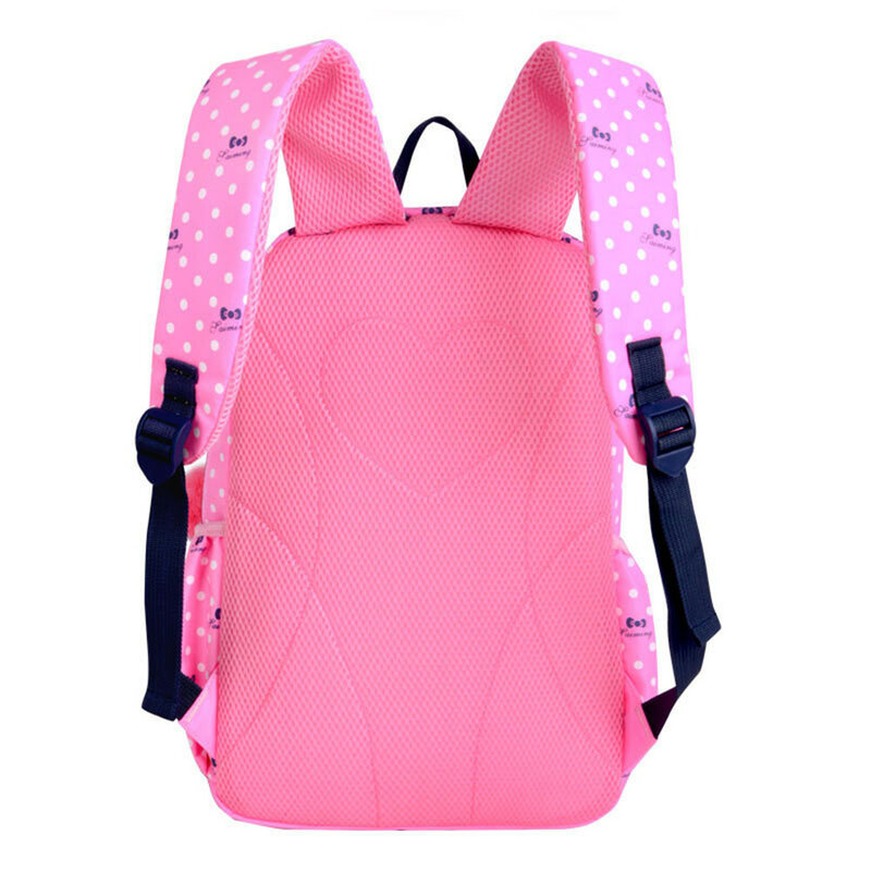 3 sztuk/zestaw Dot drukowanie torby szkolne plecak tornister moda dla dzieci piękne plecaki dla dzieci dziewczyny uczeń Mochilas