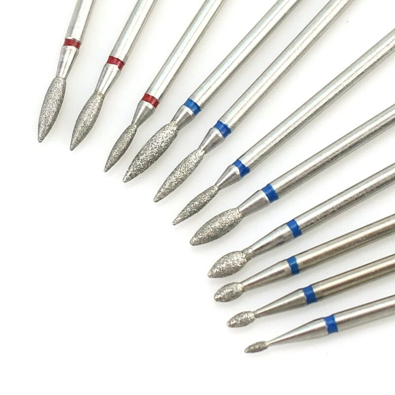 Diamond Milling Cutters For Manicure Apparatus Rotary Nail Drill BIt Electric Pedicure Machine Accessories Cuticle Remove Files