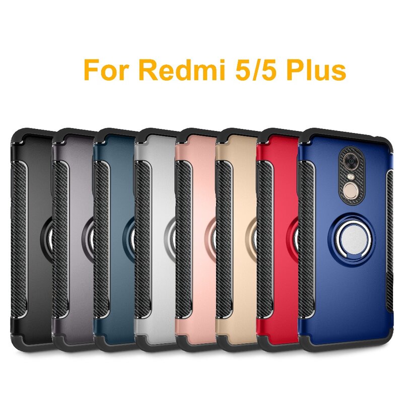 Case For Xaomi Xiaomi Redmi 5 Plus Case Fundas soft silicone Hard PC Magnetic Ring armor Cover For xiomi Redmi 5 Plus Case Capa 