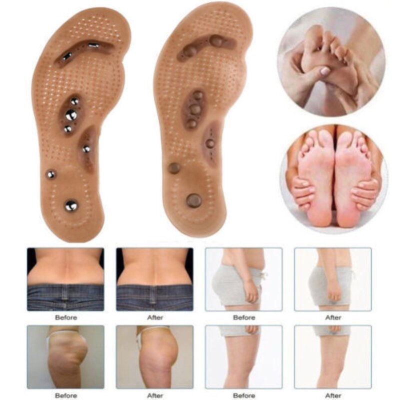 New Foot Care Cushion Slimming body Gel Pad Therapy Acupressure new massaging cushion insole Acupressure Slimming Insoles