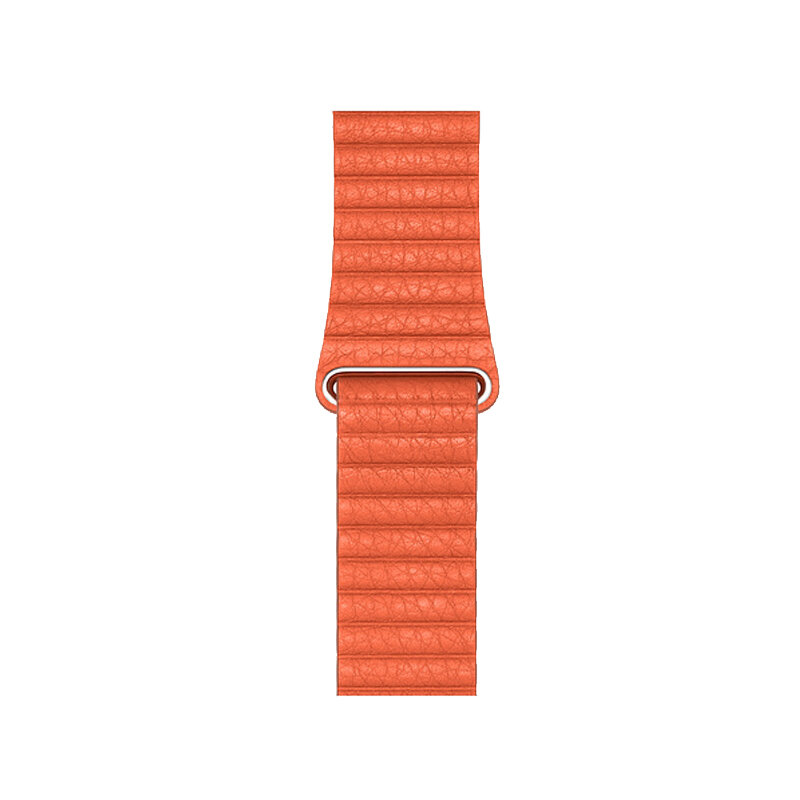 Laço de couro genuíno para apple watch band 42mm 38mm 44mm 40mm pulseira magnética para iwatch series 5/4/3/2/1 pulseira