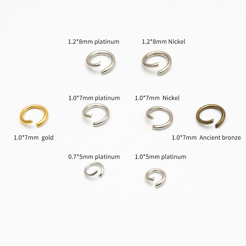 100 Stks/partij Goud Zilver Loop 5 7 8 Mm Open Jump Ringen Voor Diy Sieraden Maken Ketting Armband Bevindingen Connector levert