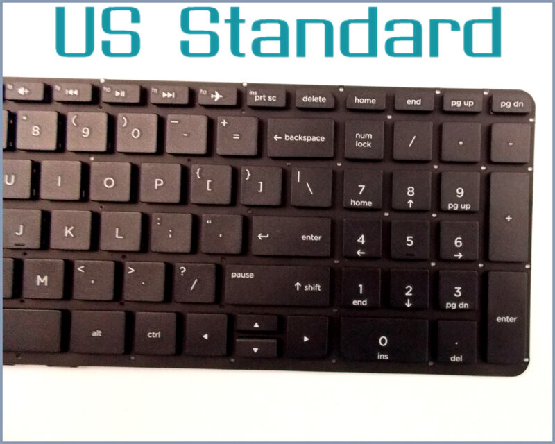 ภาษาอังกฤษ Keyboard แป้นพิมพ์สำหรับ HP Pavilion 15-p00 15-p010us 15-p011nr 15-p020us 15-p021cy 15-p021nr 15-p100dx แล็ปท็อป