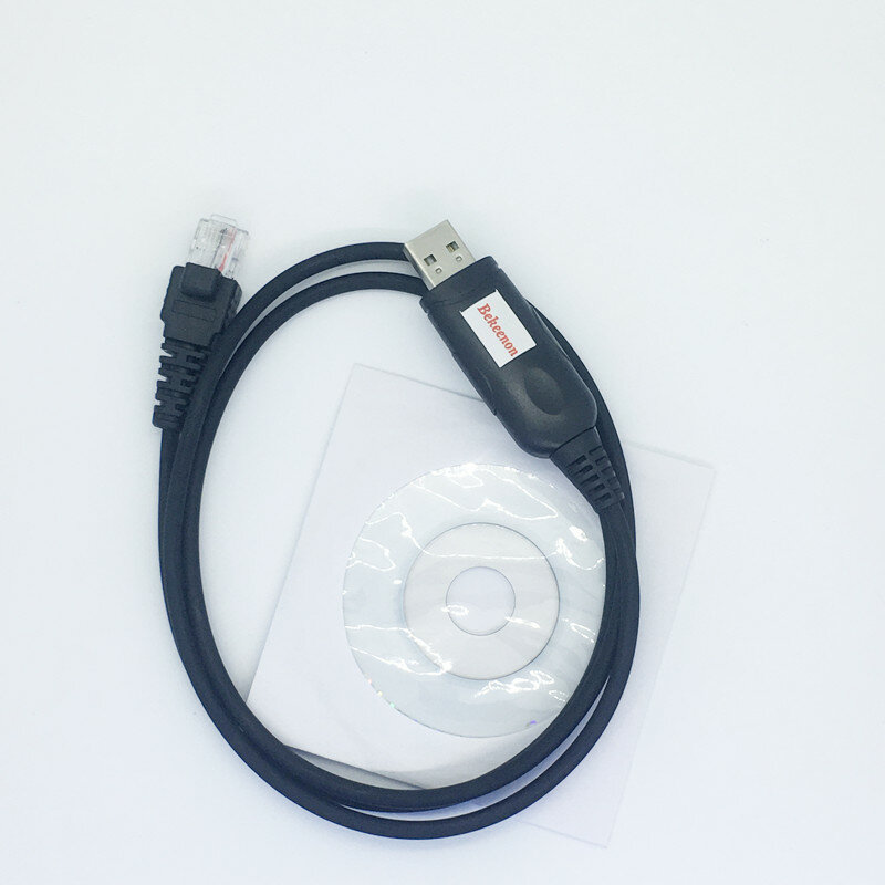 USB Programming Cable 8 Pin untuk Yaesu Vertex FT2500 VX-2100 VX-2200 VX-2250 VX-2500 VX-3100 VX-3200 VX-4000 Dll Radio dengan CD