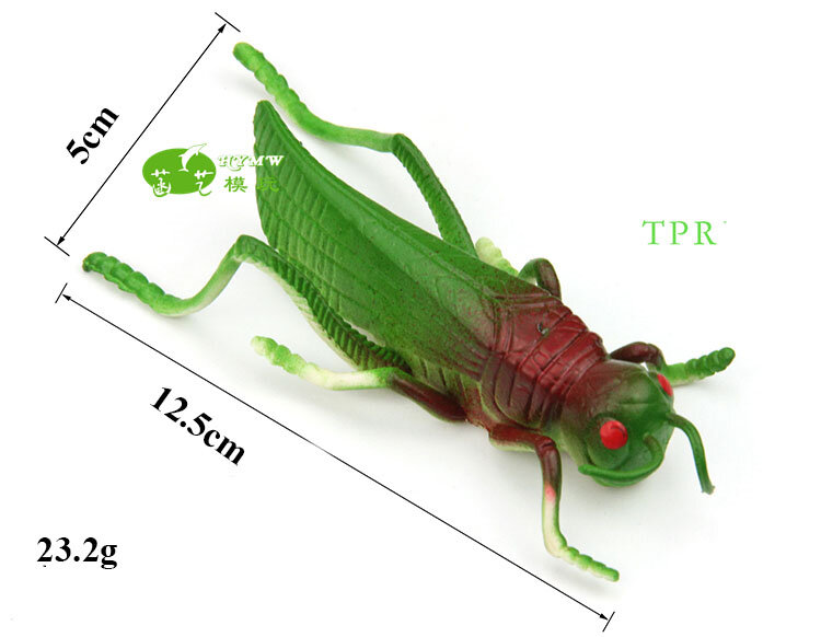 4 pces/um lote locust gafanhoto inseto modelo brinquedos tpr macio material complicado cedo aids filme adereços