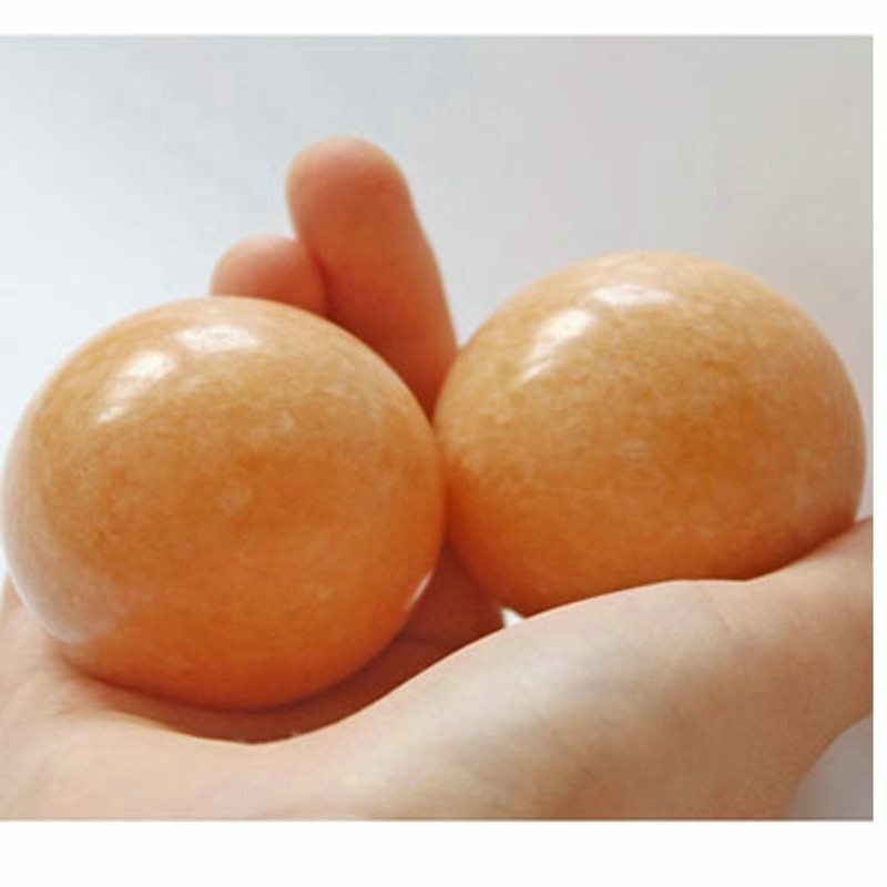 Bola de Jade Natural para masaje de ancianos, Bola de mano para el cuidado de la salud, masajeador de manos y dedos para niños, relajante, gran oferta