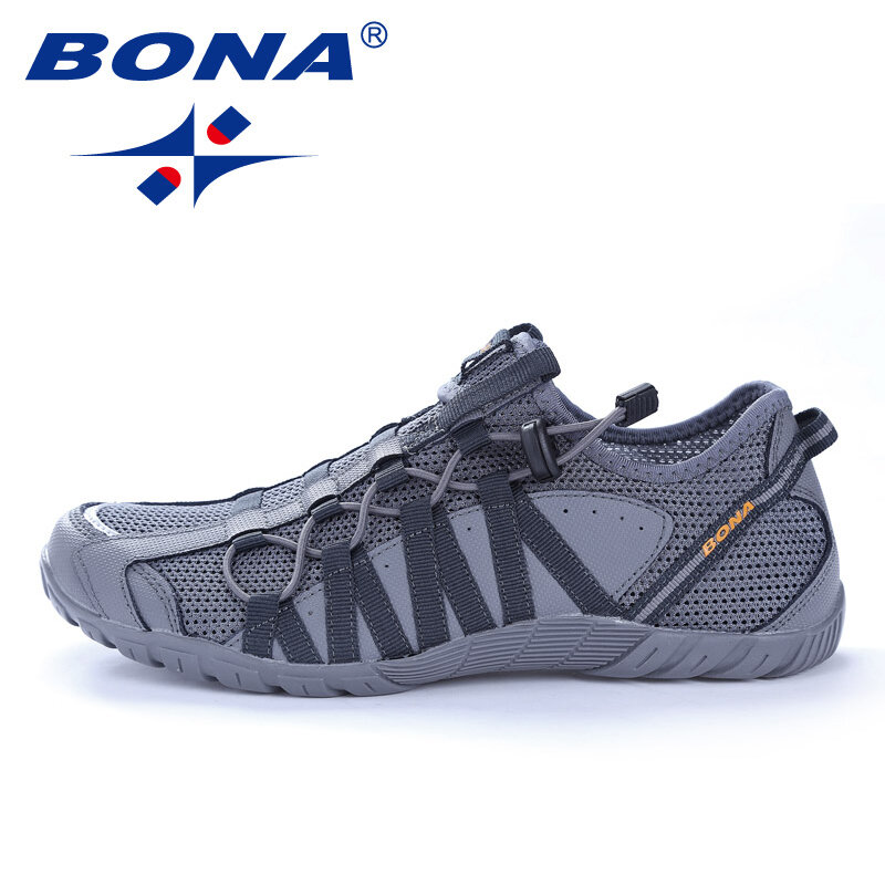 BONA nowy popularny styl mężczyźni buty do biegania zasznurować buty sportowe Outdoor Walkng buty do biegania wygodne szybka darmowa wysyłka