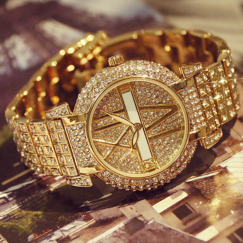 2019 Luxury Diamond Women Watches Fashion Stainless Steel Bracelet Wrist Watch Women Design Quartz Watch Clock relogio feminino