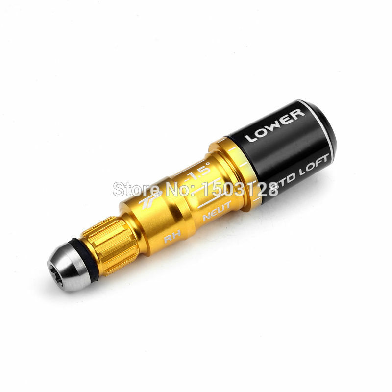 One Piece New Golden RH Golf .335 Sleeve Adapter Replacement For SLDR Driver form Outdoorgolfsports