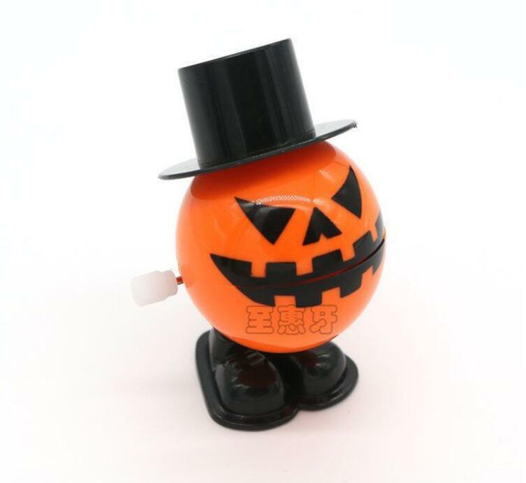 IWish Halloween Wind Up Cushaw z kapeluszem skok z kapturem dynia Winding skoki Squash dla dzieci zabawki Cuaurbit dzień wszystkich świętych