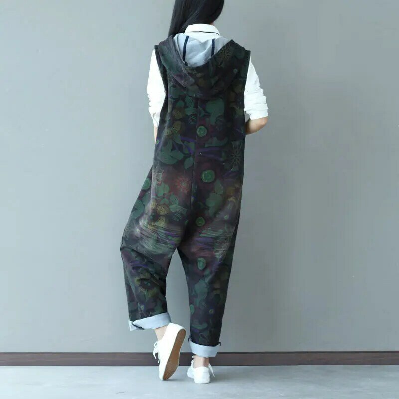 Macacão feminino sem mangas com zíper, macacão jeans para mulheres com buracos rasgados, estilo hip hop, baggy calças g062402