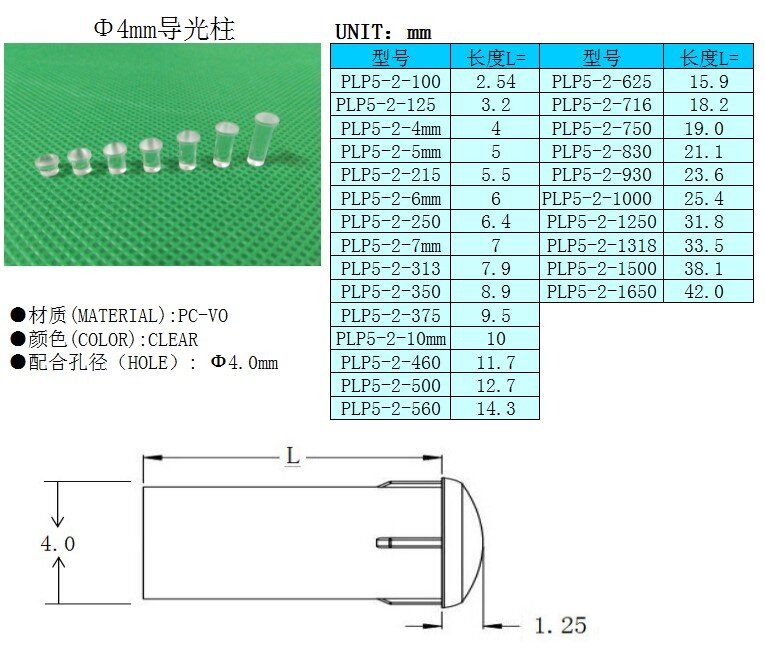 Darmowa wysyłka 100PC 4MM jasny kolor rury okrągłe światło PNL MNT 6MM-8.9MM długości do 4MM dioda Led świetlówka LED PLP5-2 zastępują klosz