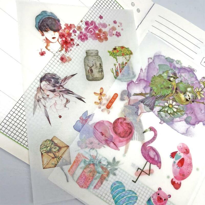 1 Sacchetto Del Fumetto Washi Adesivo di Carta Ragazza Creativa Scrapbook Fai da Te Diario Album Adesivi Decorativi