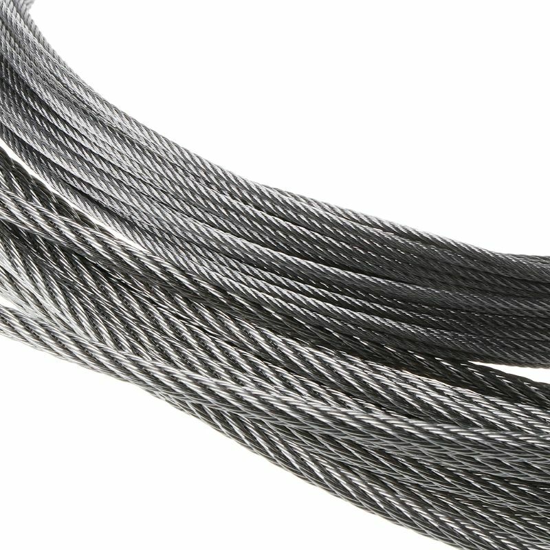 Cuerda de alambre de acero inoxidable 304, 10m, Cable de elevación de pesca suave 7x7, tendedero 4XFD