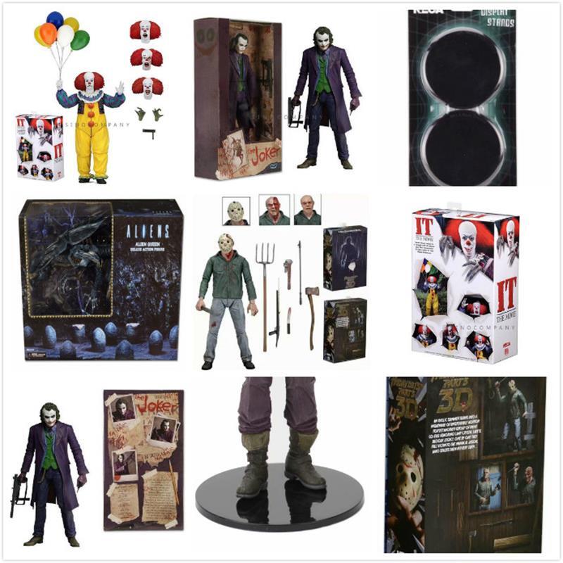 NECA IT Pennywise Джокер Стивен Кинг это клоун Джокер ПВХ фигурка игрушки кукла для Хэллоуина украшение подарок