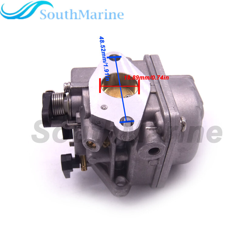 3303-8M0053668 Boat Engine Carburetor Carb Assy for Mercury Mercruiser Quicksilver 4-stroke 6HP Outboard Motor