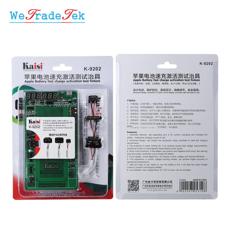 Batterij Opladen Activering Proefopstelling voor iPhone X 8 6 S iPad 3 4 5 6 Air 1 2 Mini logic Board Circuit Huidige Testen Kabel