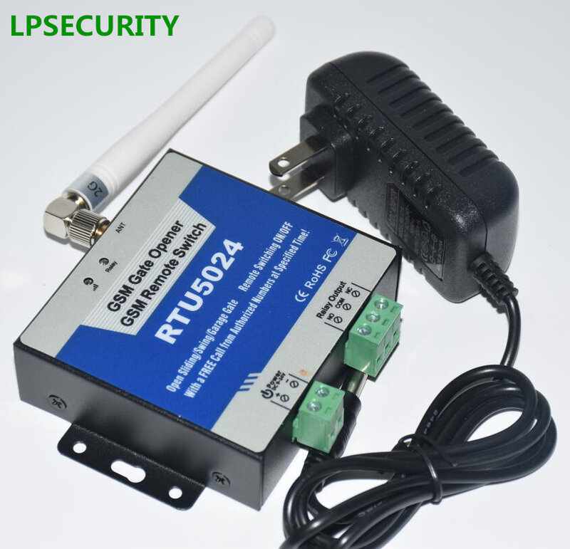 LPSECURITY RTU5024 2G 3G gsm relais sms appel télécommande gsm porte ouvreur interrupteur avec antenne 3m pour les systèmes de stationnement