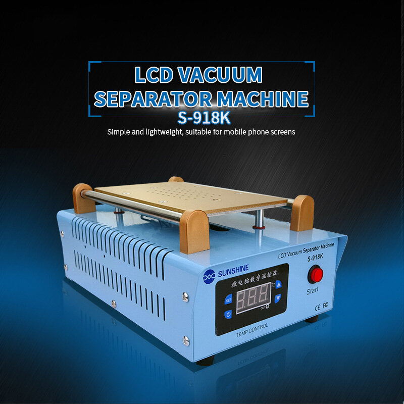 Máquina separadora de tela lcd, 8.5 segundos, plataforma de aquecimento de liga de alumínio, para reparo de telefones