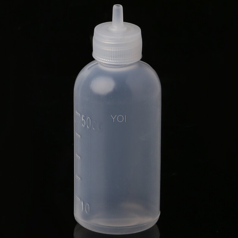 Botella dispensadora de 50ml para soldadura de colofonia, fundente líquido con 1 aguja