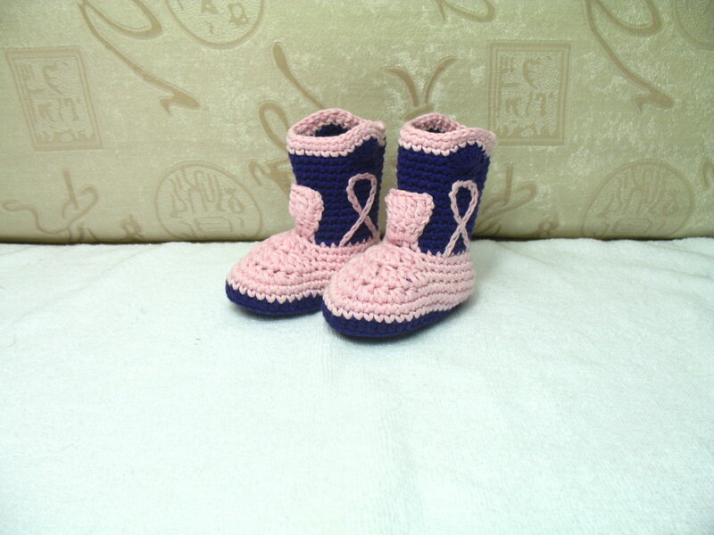Бесплатная доставка, милые вязаные крючком детские ковбойские ботинки ручной работы, обувь для новорожденных, фотореквизит, новинка-розовый/синий
