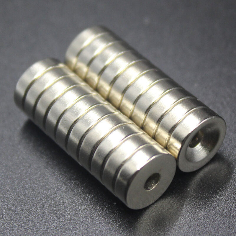 10/20/30/50Pcs 10mm x 3mm Hole: 3mm N35 NdFeB  Ring Neodymium Countersunk Magnets 10x3 Super Strong Rare Earth Magnet 10*3-3