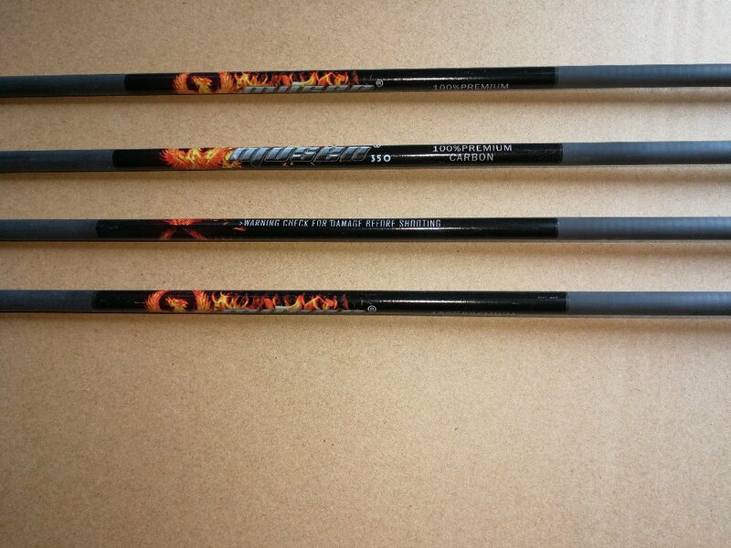 12 pcs/lot 31 inches Pure Carbon Arrow shaft with color logo,  ID0.245", straightness, Free Shipping