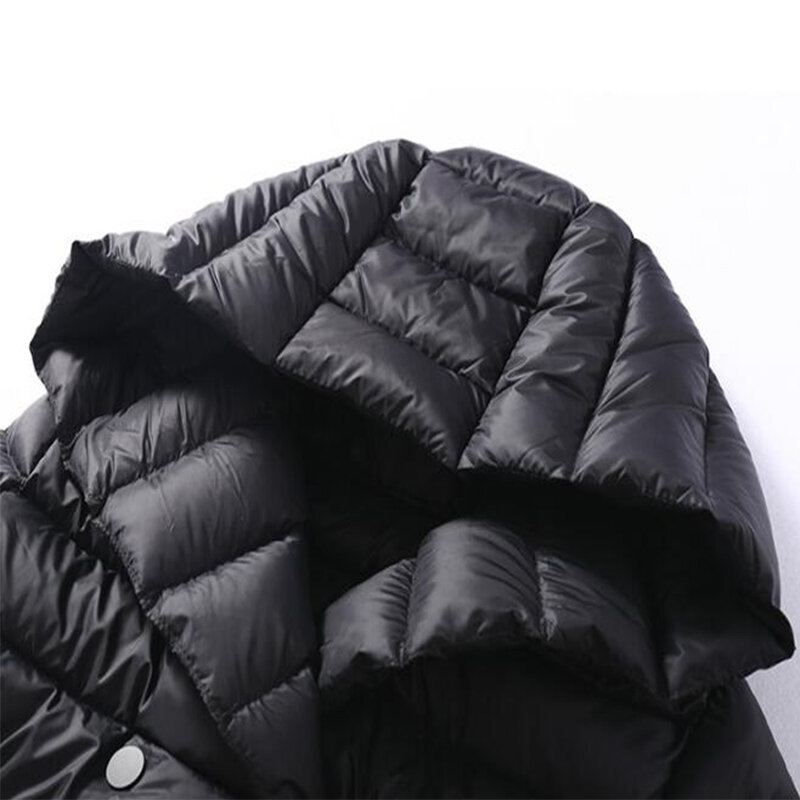 SEDUTMO-Long manteau en duvet de canard pour femme, veste matelassurera, sweat à capuche, ultra léger, automne, hiver, ED226