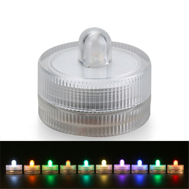 Minijarrón LED para decoración Floral, iluminación para centros de mesa, impermeable, para bodas, 2000 unids/lote