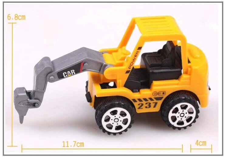 6 unids/lote de vehículos de ingeniería de modelos de explosión, camión, coche de juguete para niños, regalo para bebés DB002