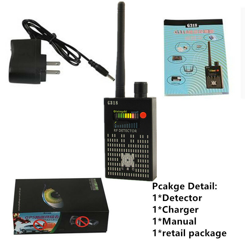 핫 프로 RF 스파이 버그 감지 전체 주파수 스캐너 스위퍼, GSM CDMA GPS 트래커 감지기 신호 파인더