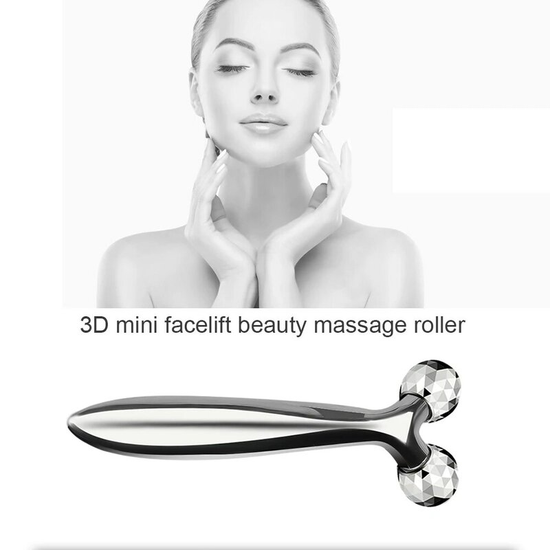 3D Roller Massager 360 obrót do wyszczuplania twarzy masażer całego ciała podnoszenia preparat przeciwzmarszczkowy masaż twarzy narzędzie Y kształt masażu