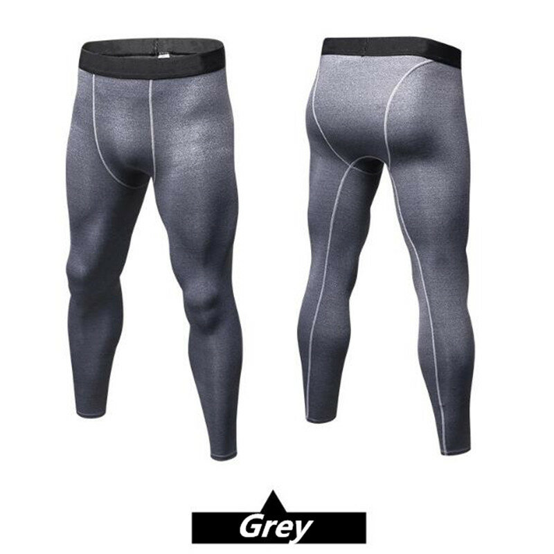 Pantalon moulant à Compression pour hommes, sous-vêtements Pro façonnés, coupe 3D, bas Long de Sport à haute élasticité pour transpirer et à séchage rapide
