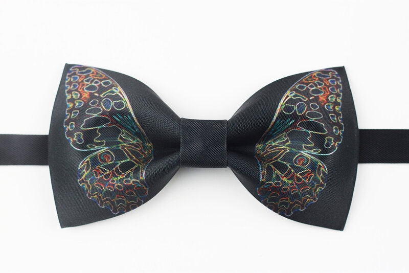 New Free Shipping men's 2017 male female fashion casual Independent design Headdress Butterfly Effect Bride groom bow tie black