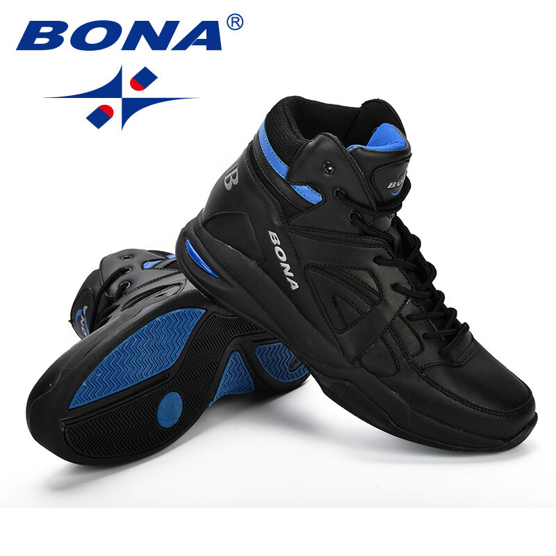 Bona-メンズバスケットボールシューズ,フラットソール,快適なアウトドアスニーカー