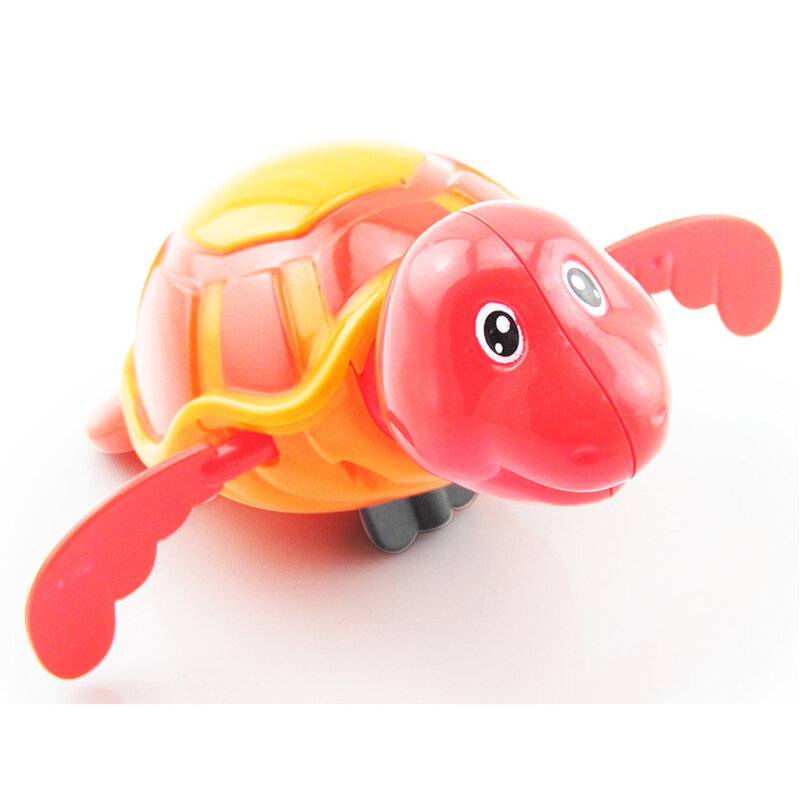 3pce/set Bath Toys Cute Swim Turtle Wind-up Baby Bath Toy Small Chain Turtle Animal Bathtub Water Toys for Baby Children Gifts