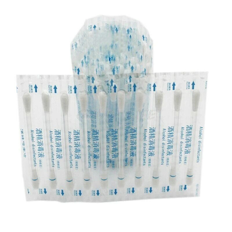 Disposable Medical Alcohol Stick Disinfected Cotton Swab Emergency Care Sanitary Women Makeup Cotton Buds Tip For Medical