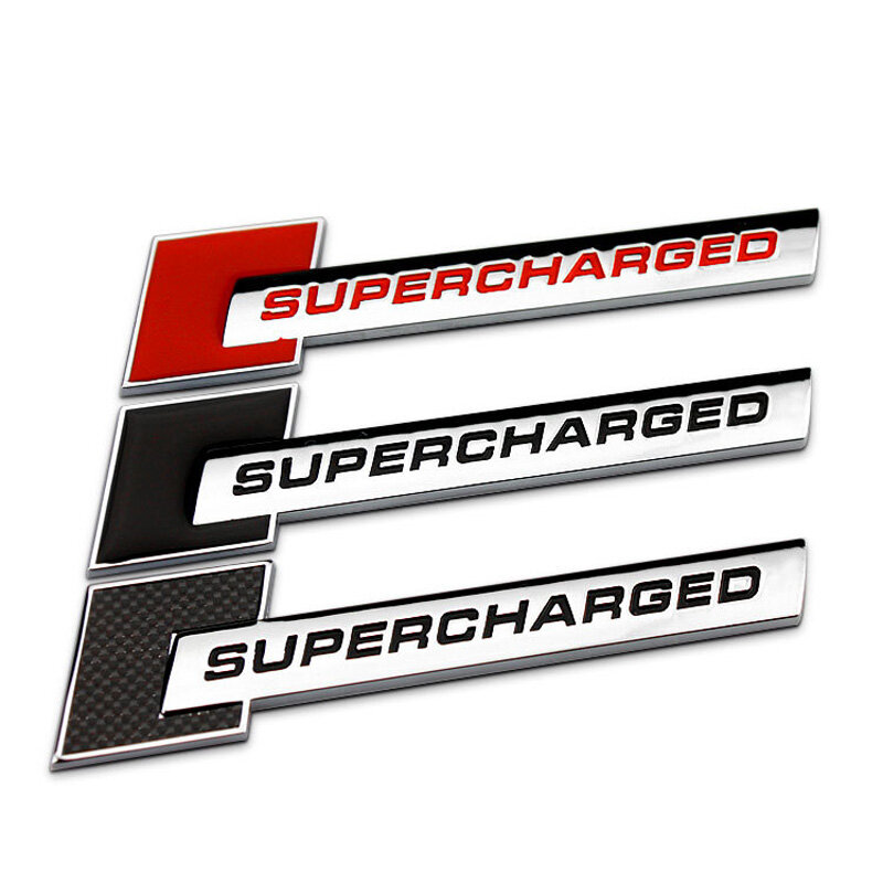 Pour Suralimenté Logo Insigne pour Audi Q3 Q5 Q7 TT S3 S4 S6 S7 S8 B6 RS3 A3 A4L A4 A5 A6L A7 Auto Emblème D'autocollant De Voiture Accessoires