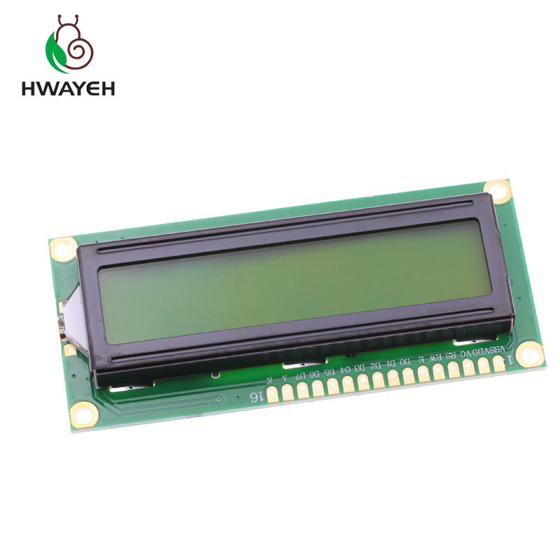 1 pcs LCD1602A 1602 Character Display LCD módulo de tela verde 16x2 Module.1602 5 v tela verde e branco código para arduino