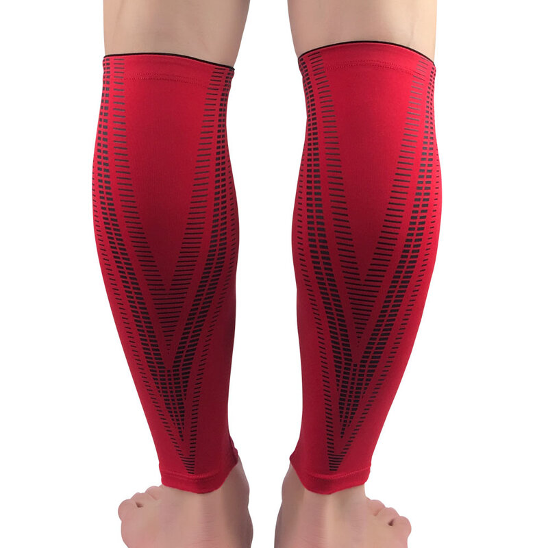 Esportes manga perna de proteção compressão bezerro perna cinta suporte exercício 1 peça spslf0051