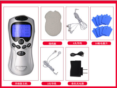 Massageador elétrico multifuncional para coluna, pescoço, costas, ombro, acupuntura meridiana digital, eletroterapia