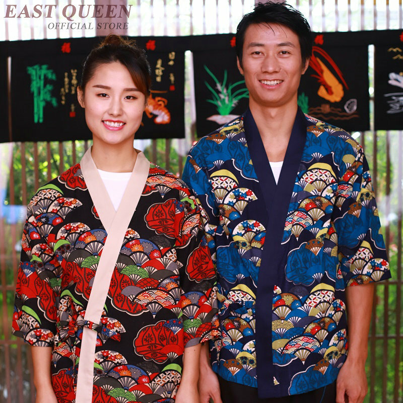 Fantasia uniforme de restaurante japonês dd1026, acessórios para sushi, uniforme de chef, garçadeira, restaurante, alimentação, roupas