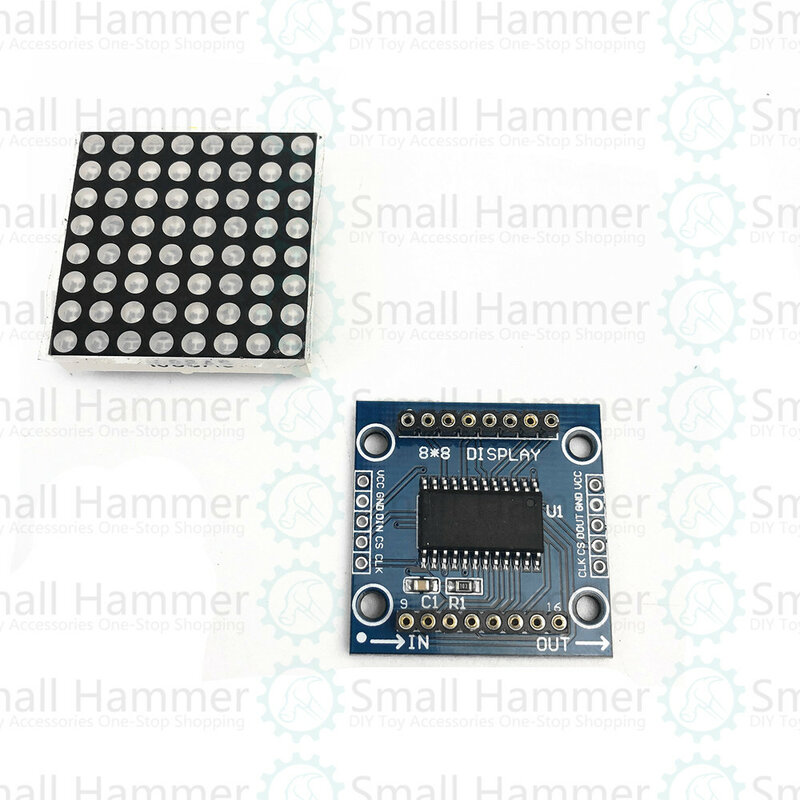 MAX7219 Dot Matrix โมดูลควบคุมโมดูลควบคุม SCM ไดรฟ์โมดูล LED โมดูล