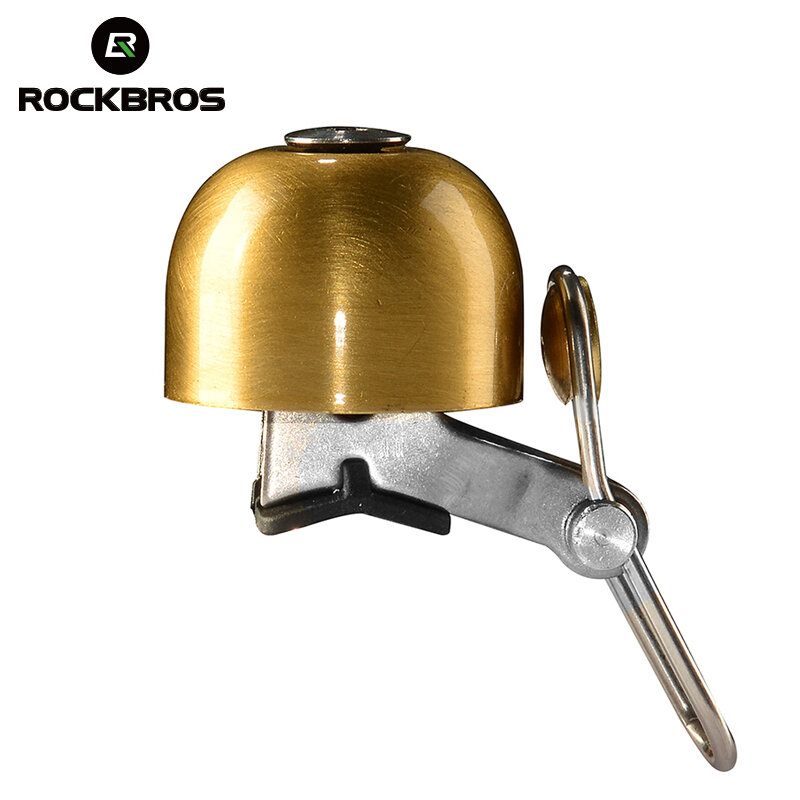 Rockbros-Campana para manillar de bicicleta, anillo de Metal de seguridad, sonido fuerte, claxon para manillar, bocina para bicicleta de carretera