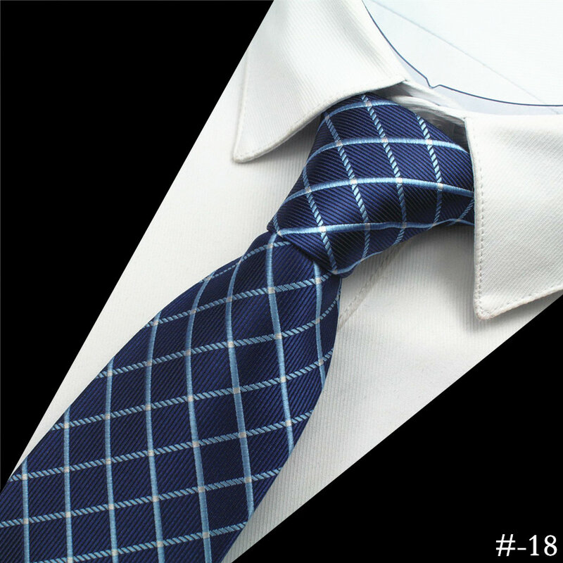 GUSLESON nowy projekt jakości 100% jedwabiu mężczyzna krawat 8cm Plaid & Striped krawaty dla mężczyzn klasyczne nosić formalne na wesele Party Gravatas