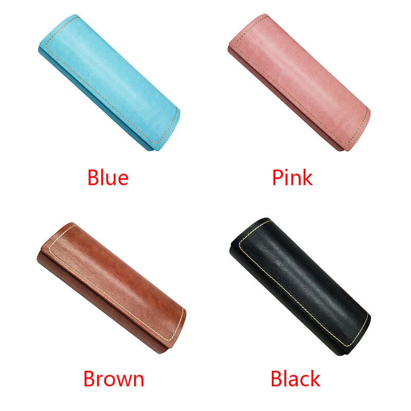 Solid Dust-Proof Square Glass Case Fashion Artificial Leather Wood grain Waterproof Box Useful Multicolor футляр для очков